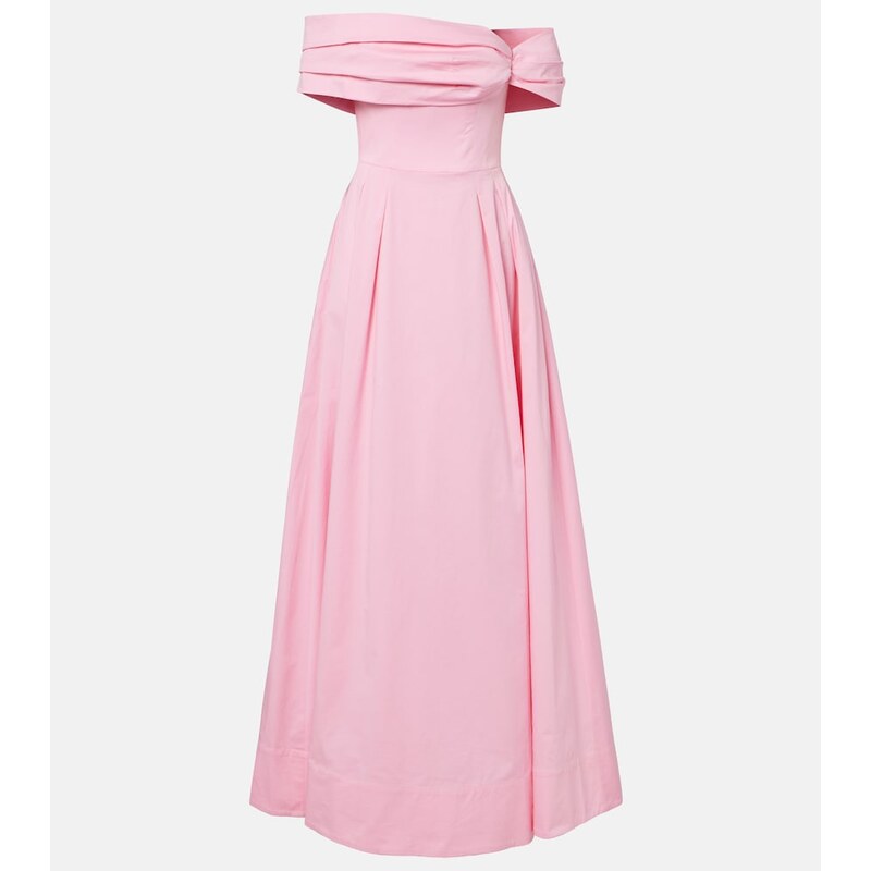 Rebecca Vallance Dianthe off-shoulder bustier gown