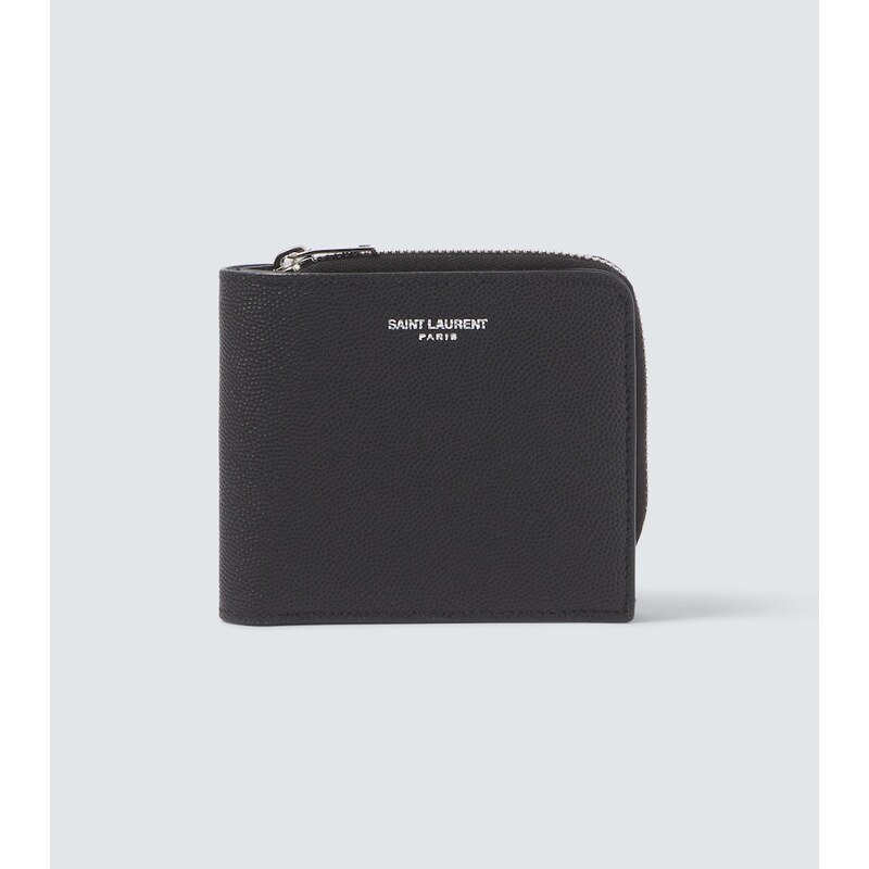 Saint Laurent East/West leather wallet