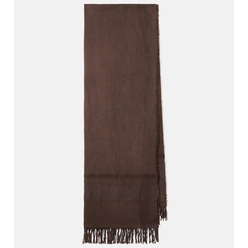 The Row Merisi cotton and linen scarf