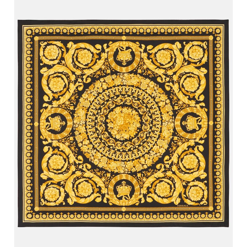 Versace Barocco silk scarf