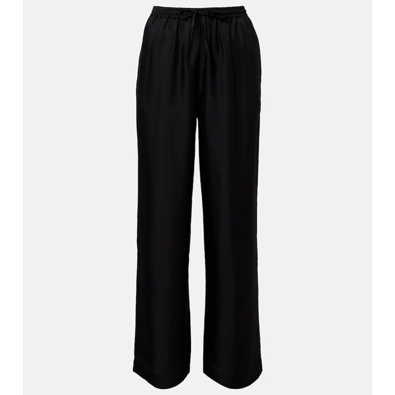 Asceno Aurelia silk wide-leg pants