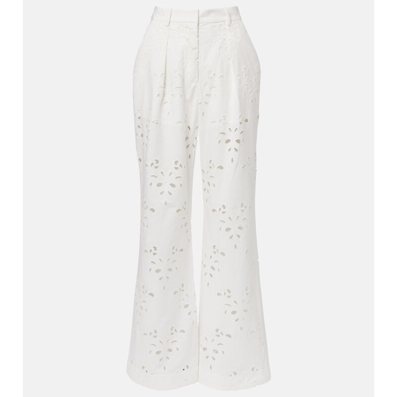 Rebecca Vallance Artesan broderie anglaise flared pants