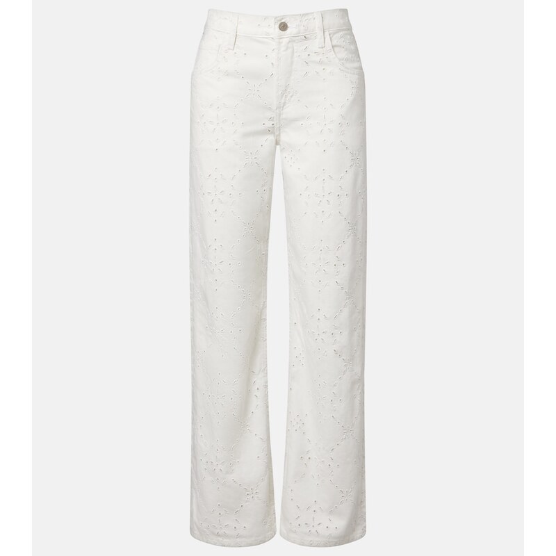 Citizens of Humanity Lindz broderie anglaise straight jeans