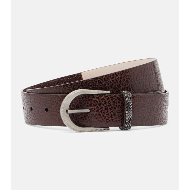 Brunello Cucinelli Monili leather belt