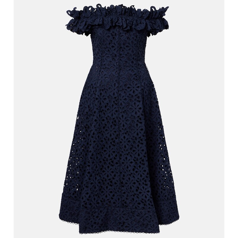 Rebecca Vallance Antalya broderie anglaise cocktail dress