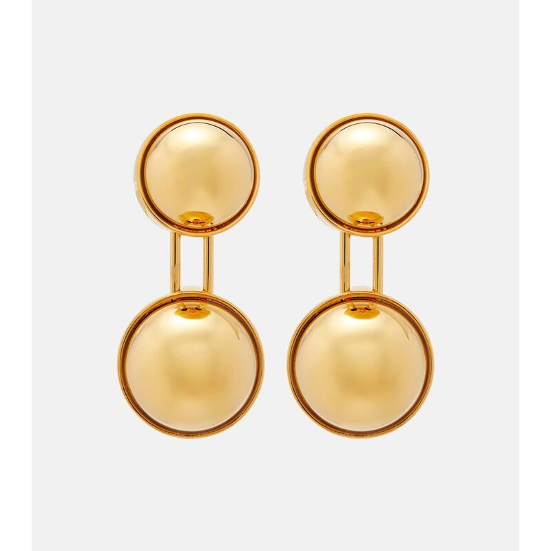 Alaïa Sphere Small drop náušnice z bronzového materiálu