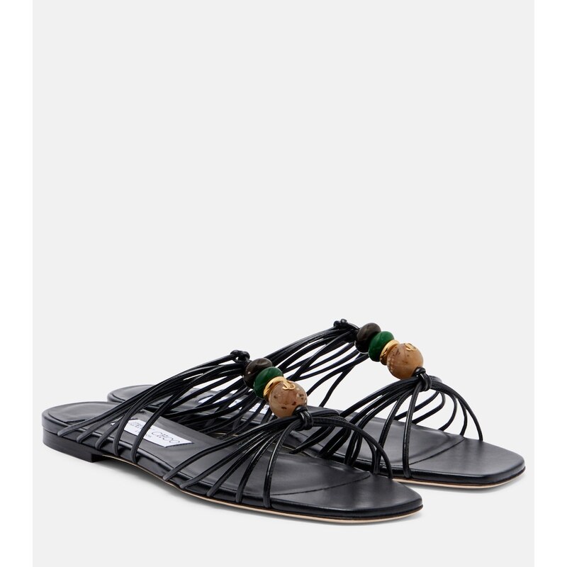 Jimmy Choo Lova embellished leather sandals