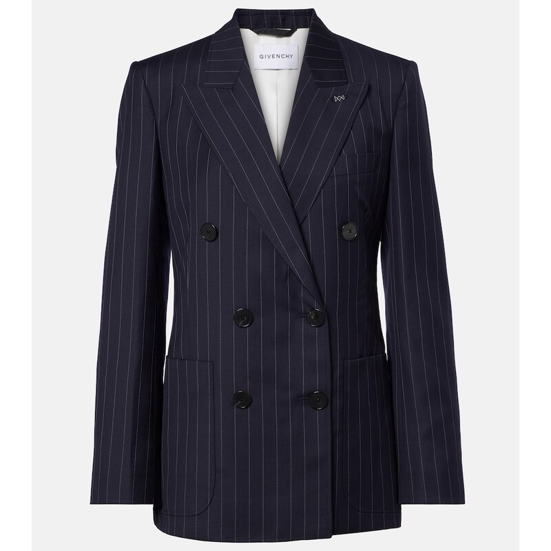 Givenchy Pinstripe double-breasted wool blazer