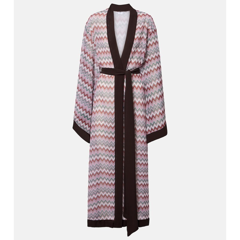 Bananhot Jim chevron cotton beach cover-up