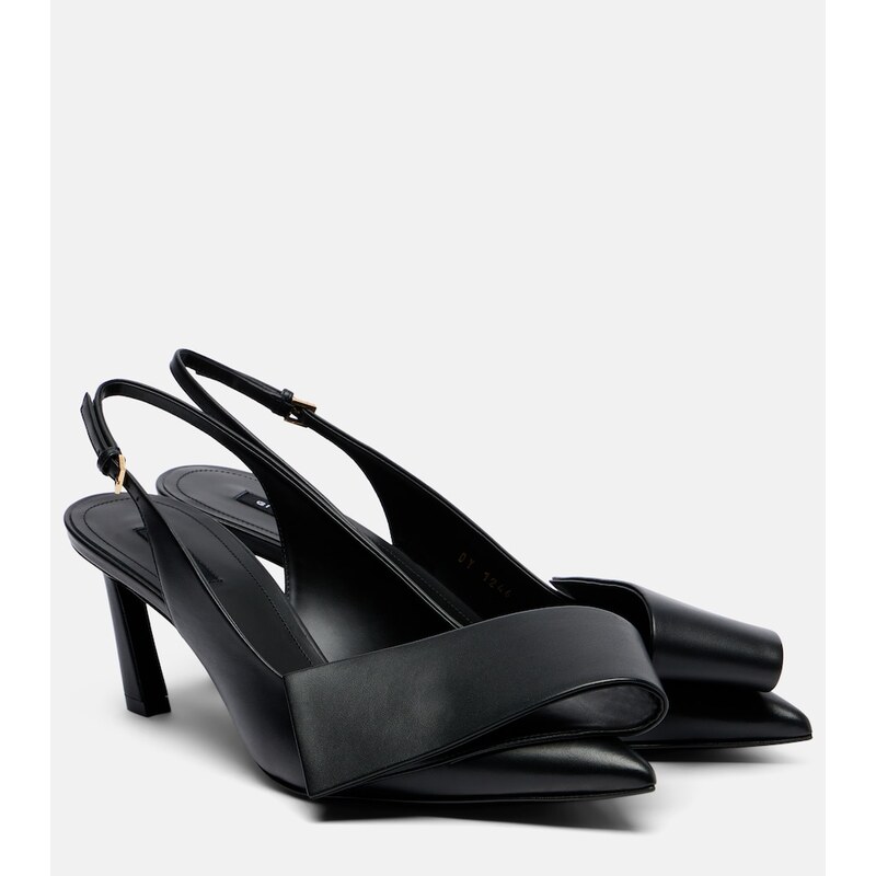 Lodičky Givenchy Twisted Ribbon v černé barvě
