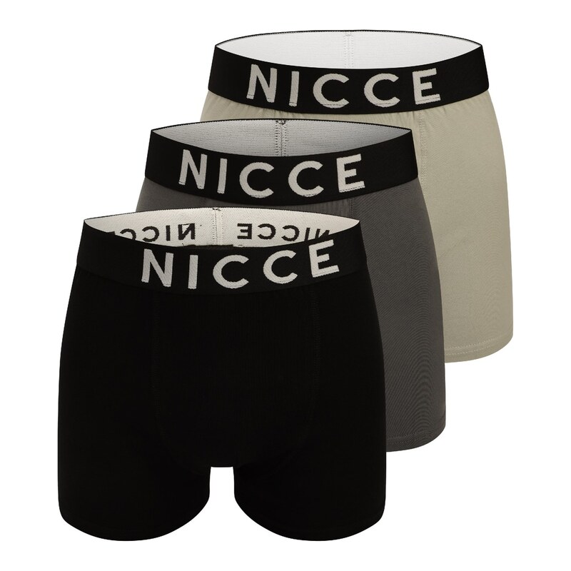 Boxerky Nicce Blk Gry 4504939