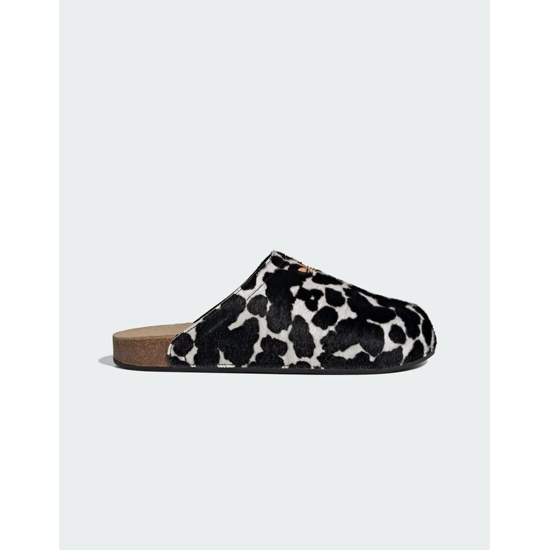 adidas Originals Adimule slides in cow print-Black