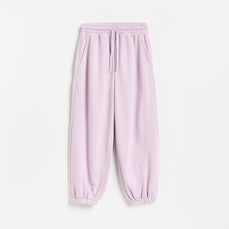 Reserved - GIRLS` TROUSERS - levandulová