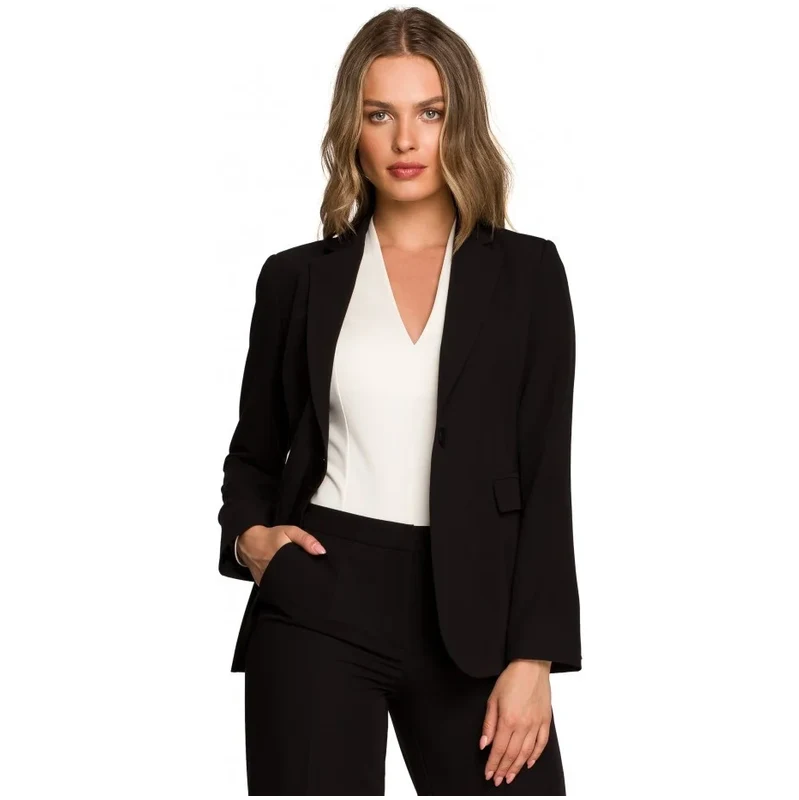 Blejzr s jedním knoflíkem černý model 18004529 - STYLOVE