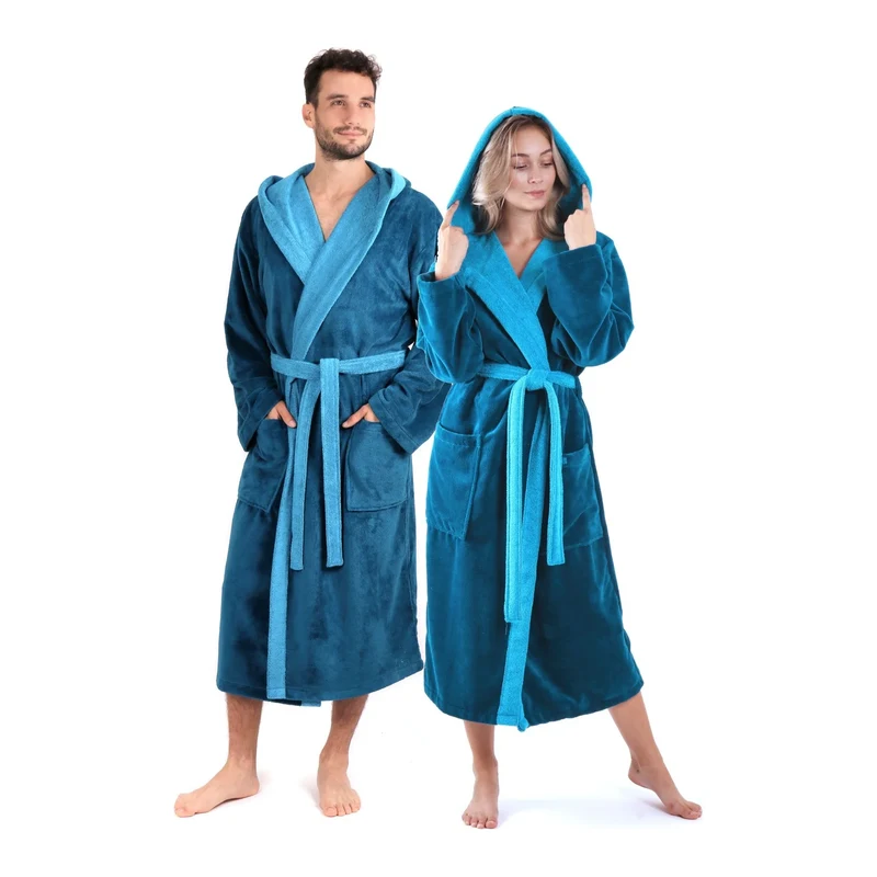 Vestis župan Tampa duo unisex petrolejová