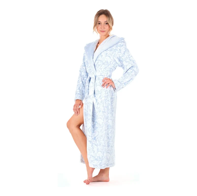 Flora s kapucí model 20647526 modrá vzor - Vestis