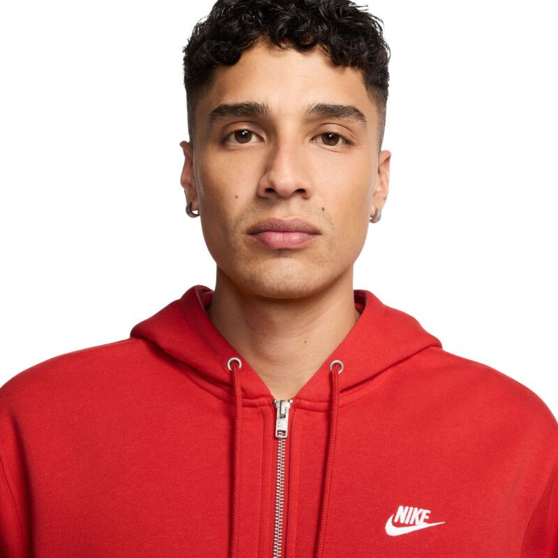 Pánská mikina s kapucí Club BB FZ Hoodie červená model 22202567