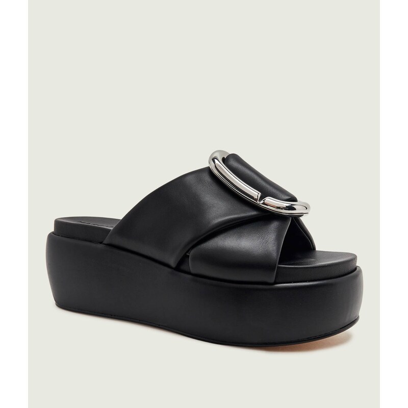 Marc Jacobs Kožené pantofle The Platform Sandal