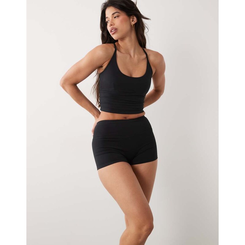 4505 Hourglass Icon soft touch high waist 3 inch booty short in