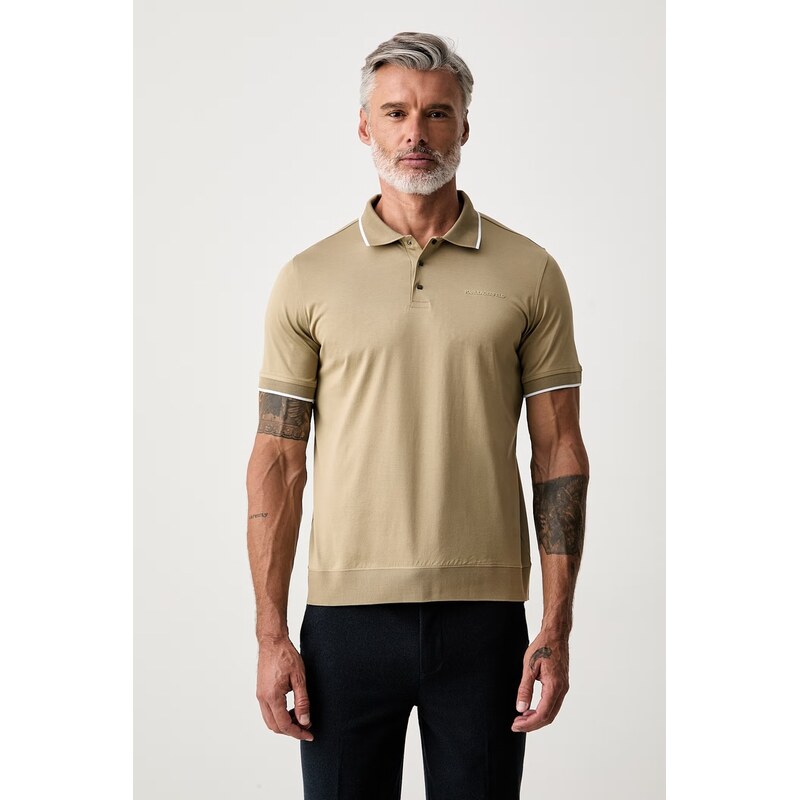 Karl Lagerfeld polo pánské bavlněné