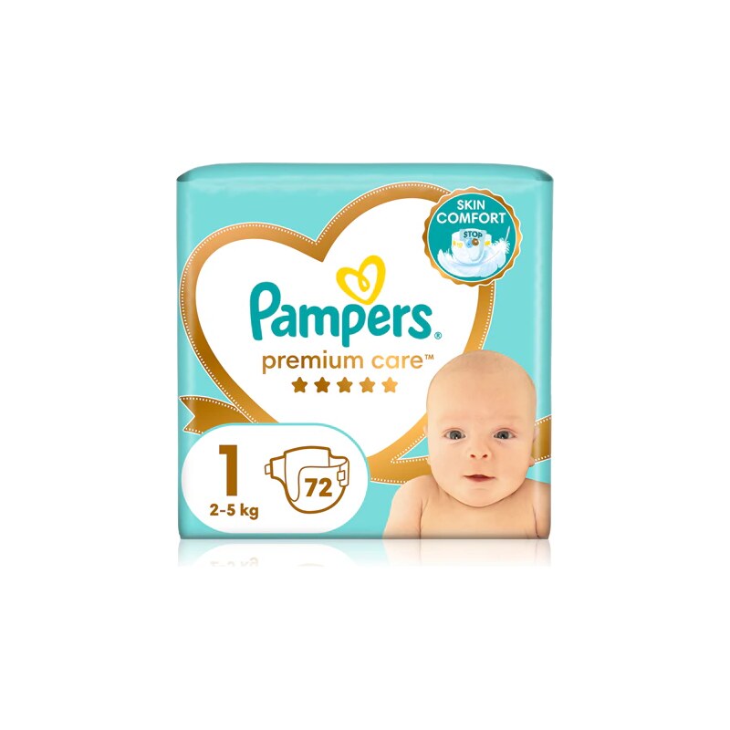 Pampers Premium Care Value Pack S1 72ks