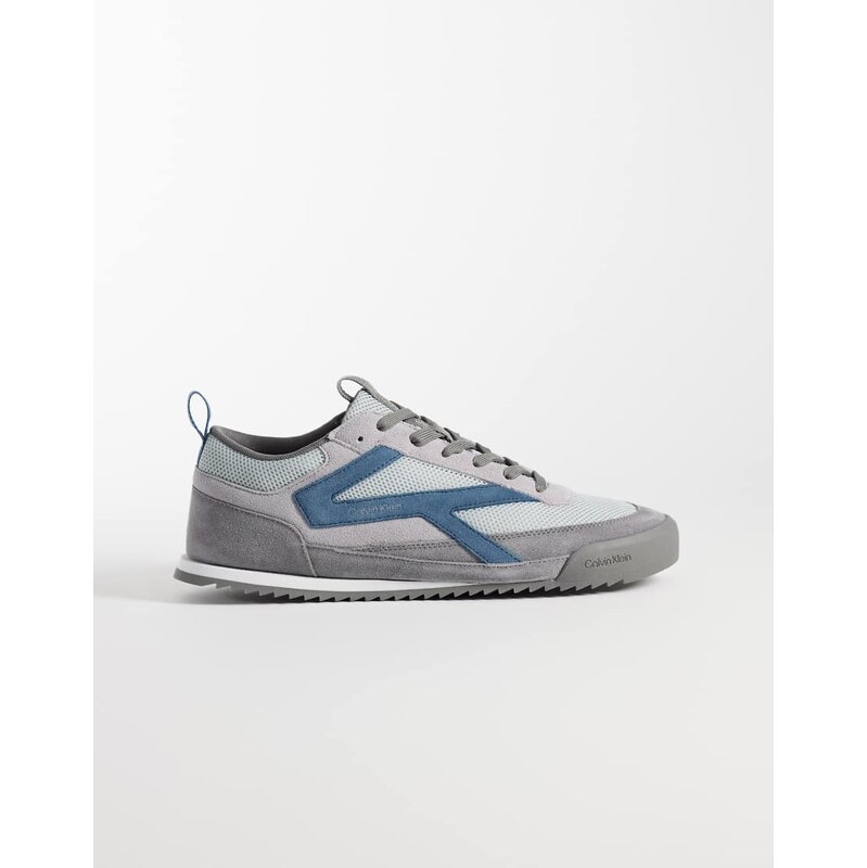 Calvin Klein runner trainers in grey and navy
