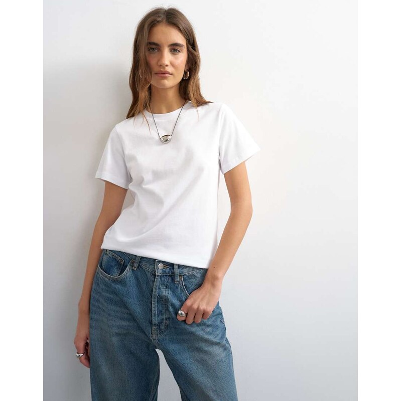 Topshop classic tee in white
