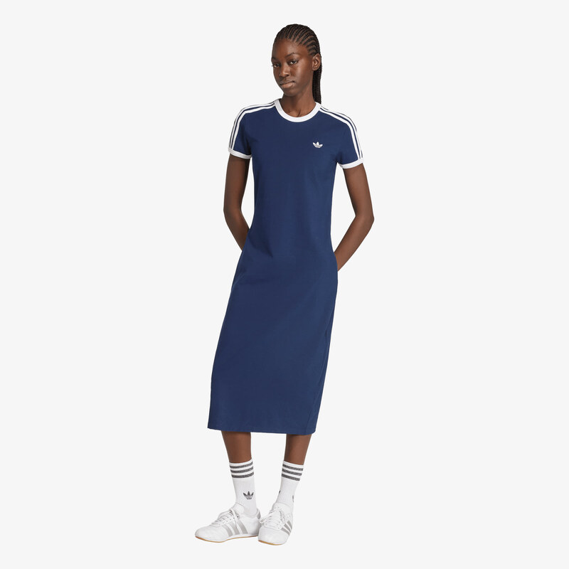 adidas Originals Šaty adidas 3-Stripes Dress Slim Night Indigo/