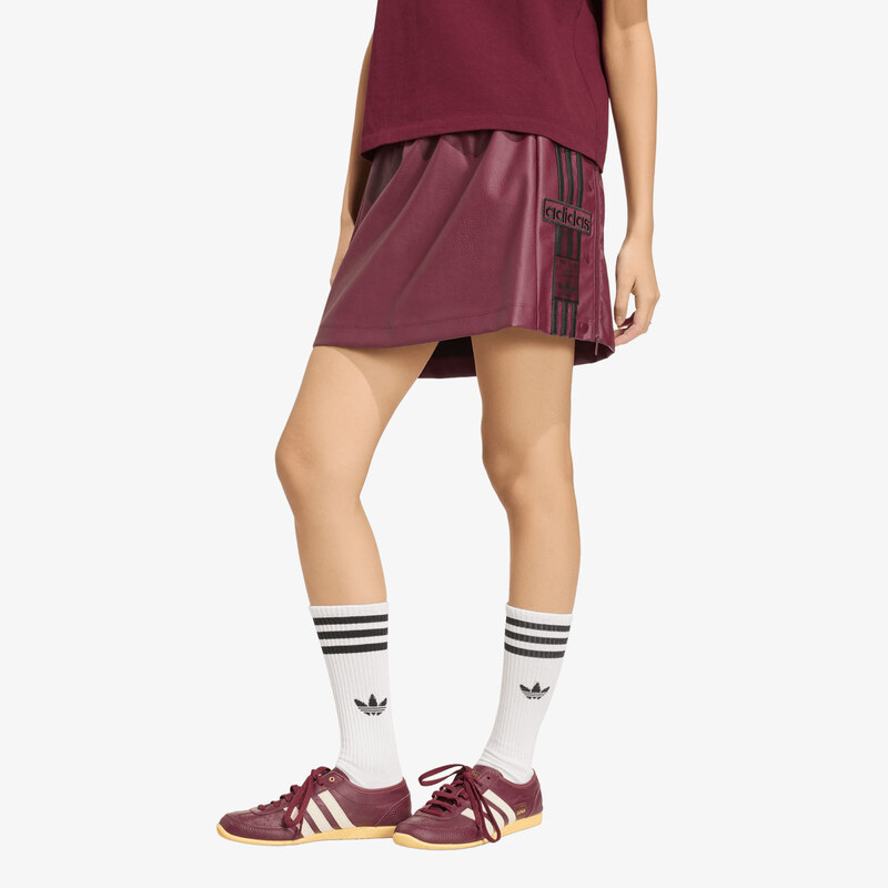 adidas Originals Sukně adidas Pleather Adibreak Skirt Maroon/
