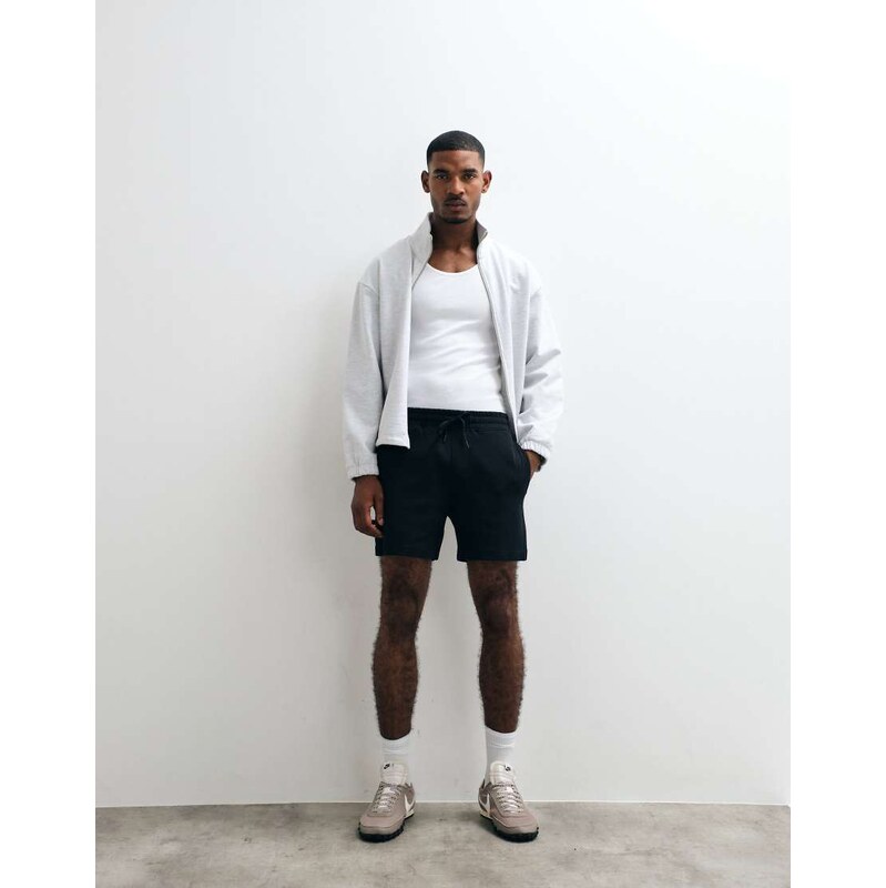 Hollister mid thigh cooling jersey shorts in black