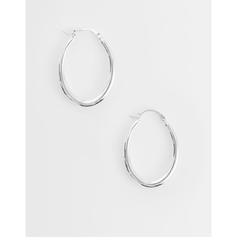 Mango classic hoop earring in silver