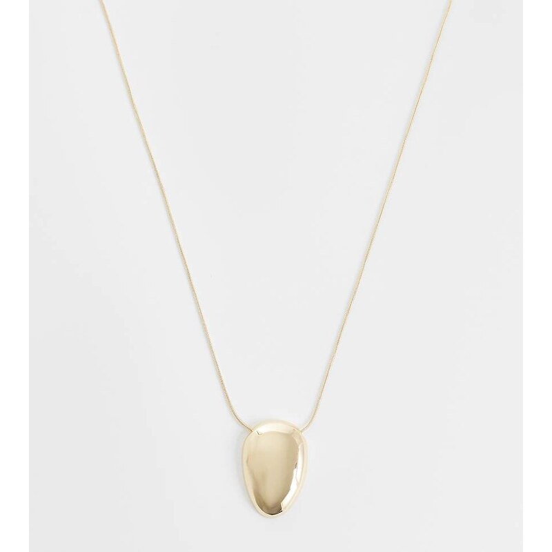 ASOS Curve ASOS DESIGN Curve necklace with small clean oval