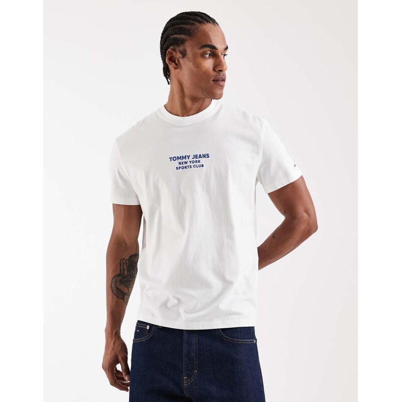 Tommy Jeans sports club t-shirt in white