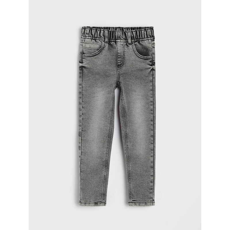Sinsay - Relaxed skinny džíny s příměsí viskózy - šedá