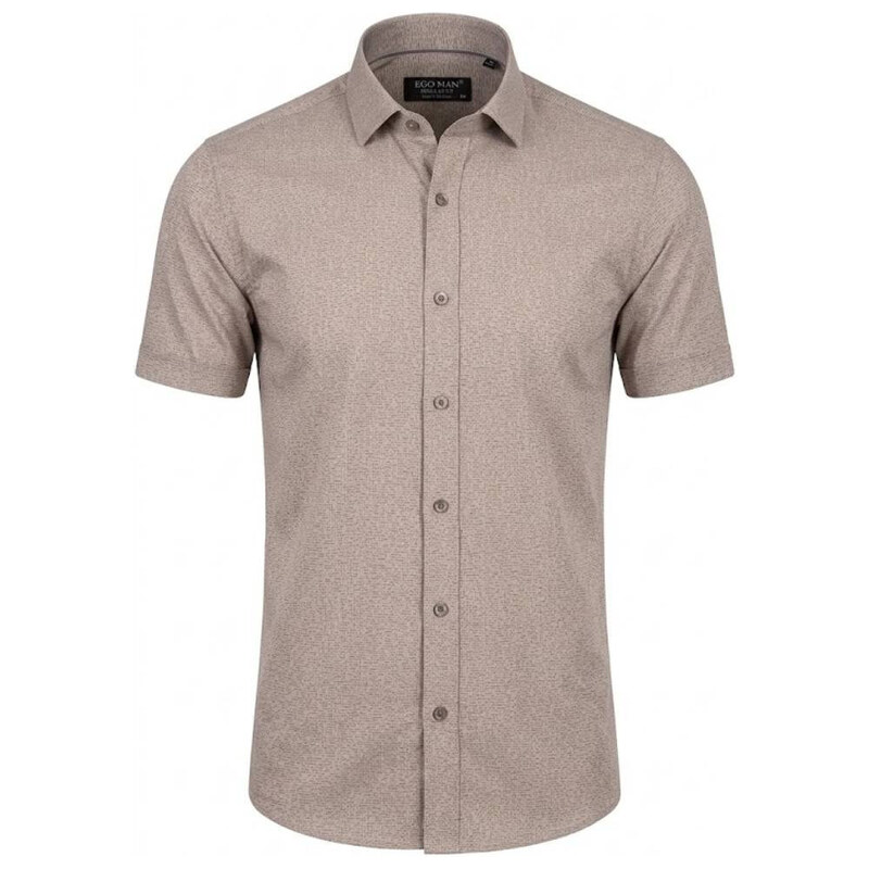 EGO MAN košile pánská EKR-232-5 regular fit krátký rukáv