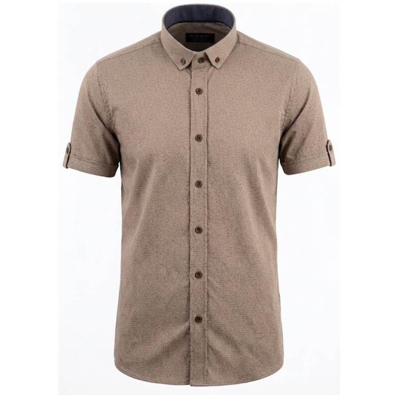 EGO MAN košile pánská EKR-240-4 regular fit krátký rukáv