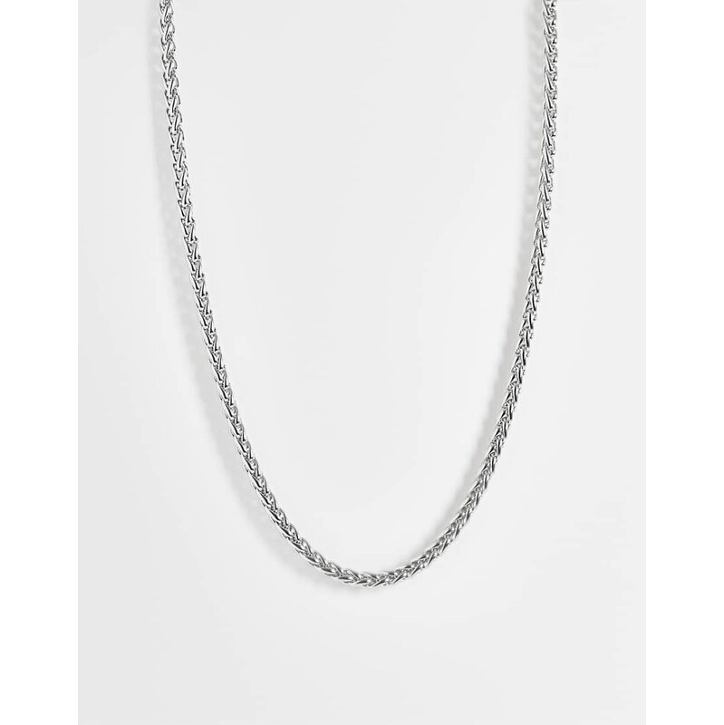 ASOS DESIGN waterproof stainless steel link rope t-bar necklace