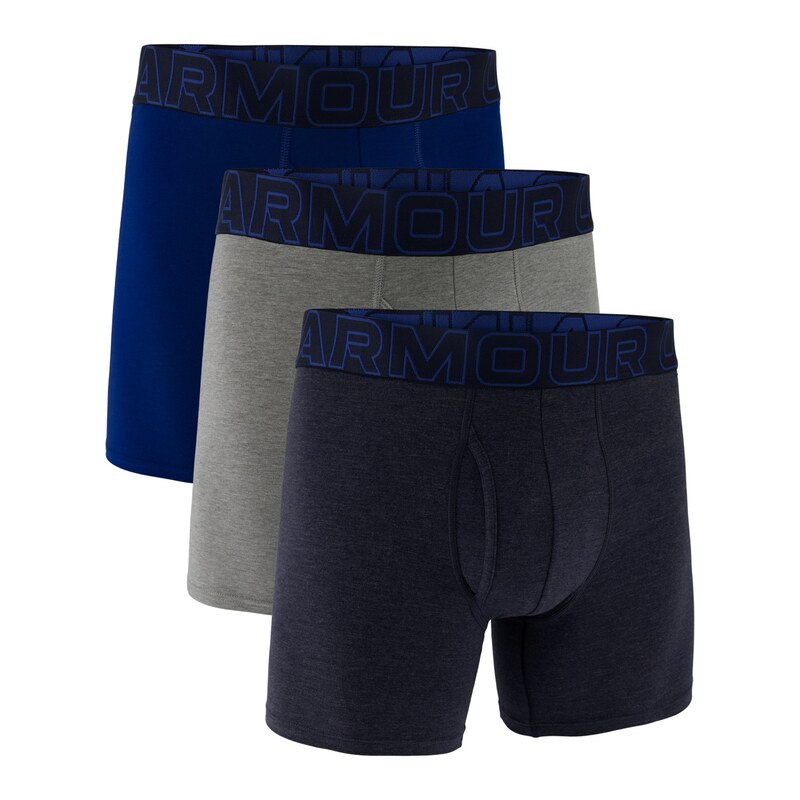 Pánské boxerky 3-pack Under Armour M Perf Cotton 6in modrá S