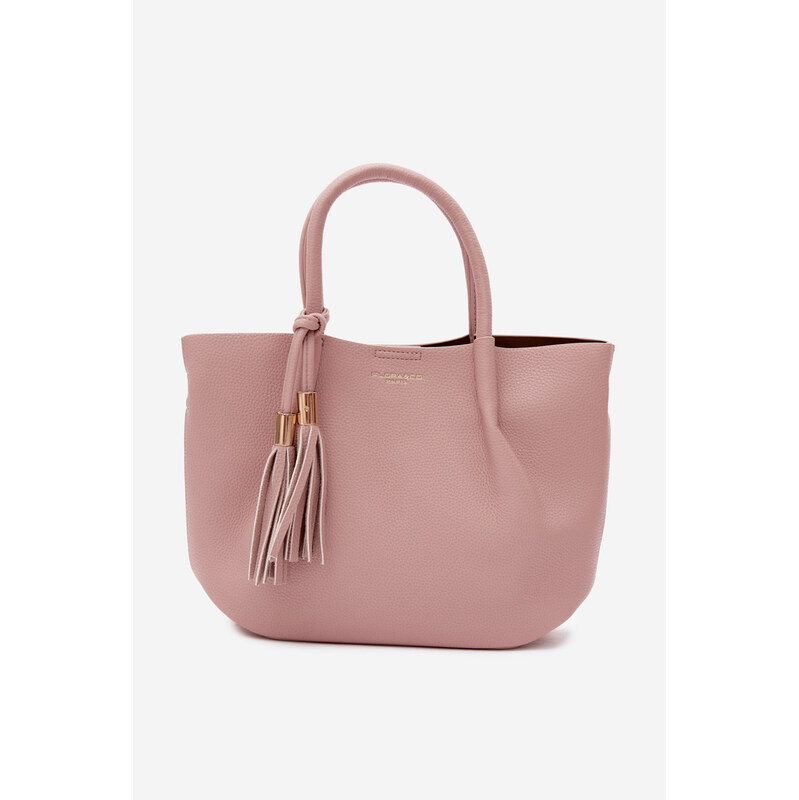 Flora&Co Růžová kabelka z kůže