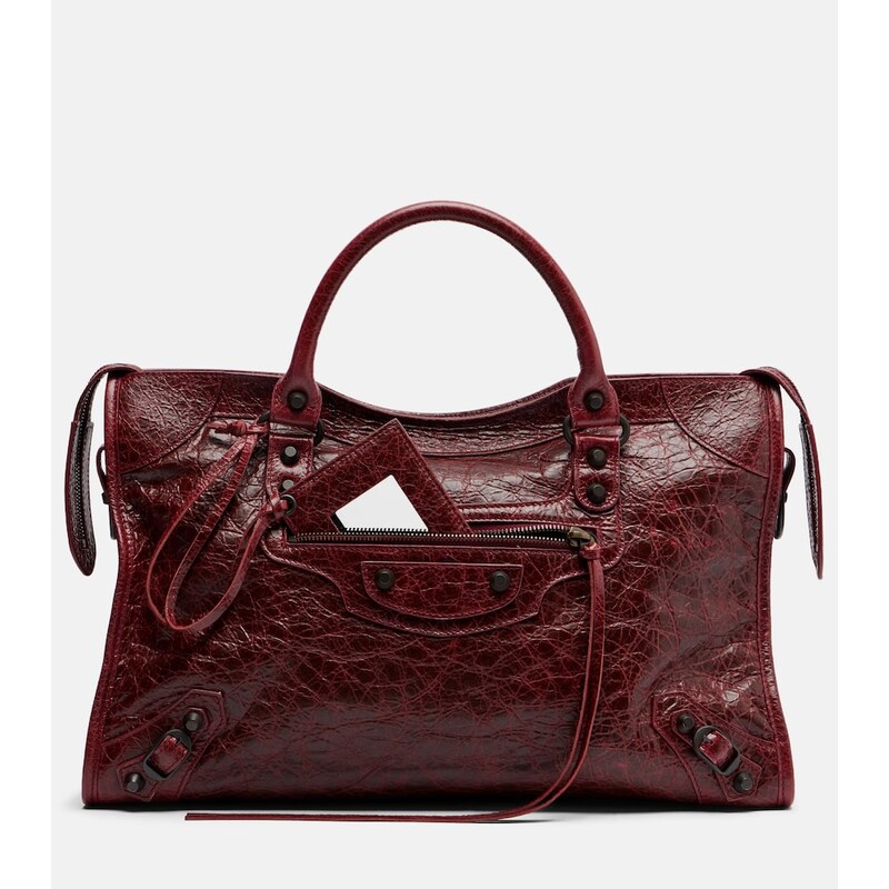 Balenciaga Le City Medium leather top-handle bag