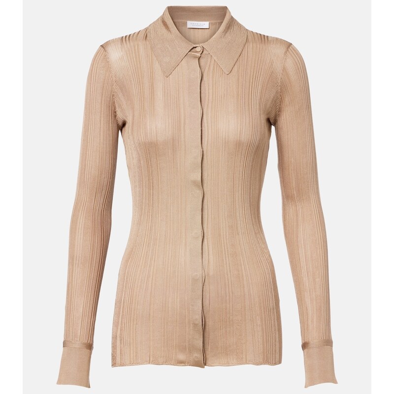 Gabriela Hearst Tamar knitted silk shirt
