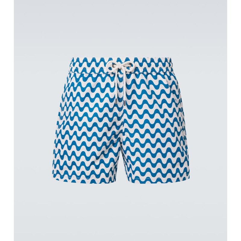 Frescobol Carioca Santos printed swim trunks