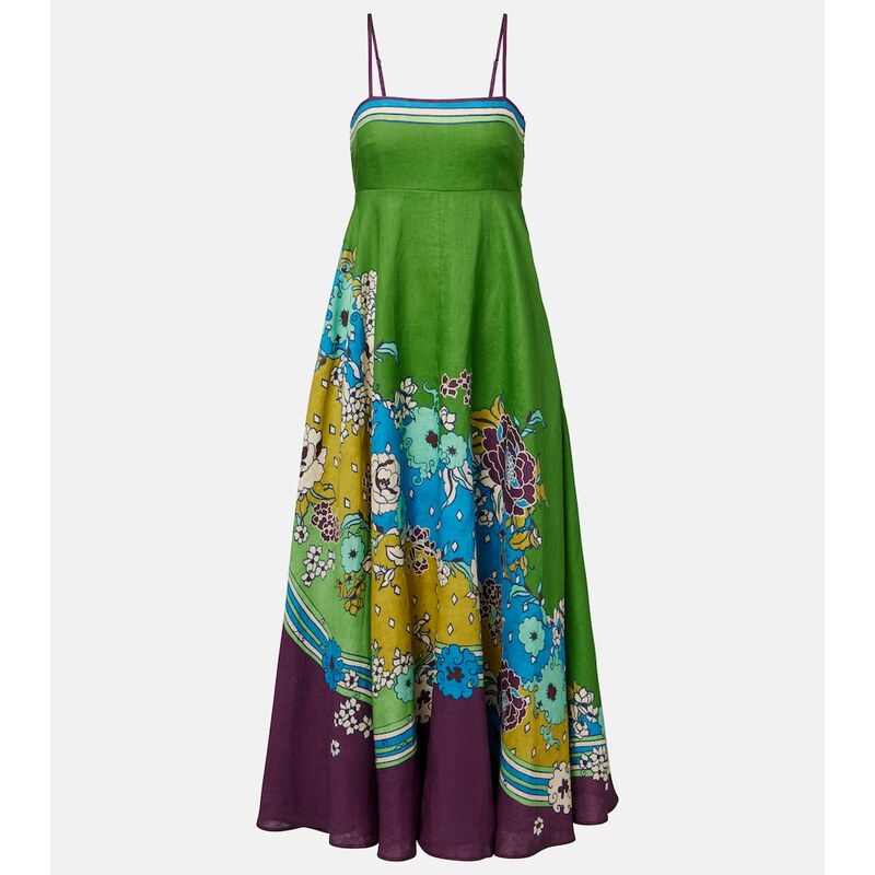 Alemais AlÃmais Nanci printed linen midi dress