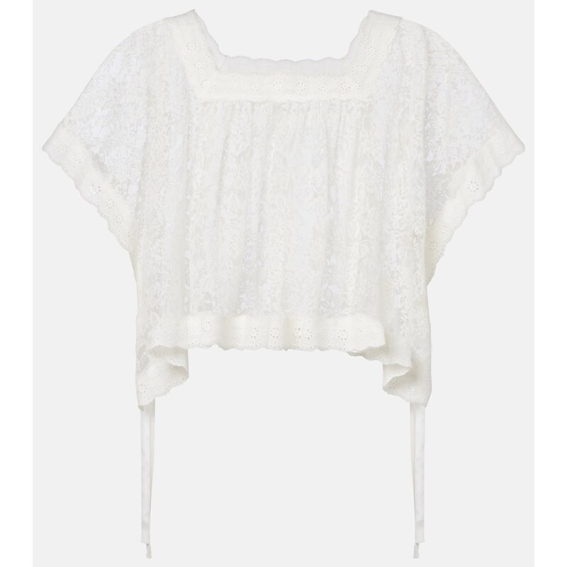 Dôen Vennette lace crop top