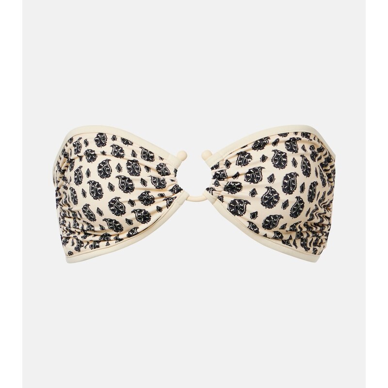 Johanna Ortiz Printed bikini top