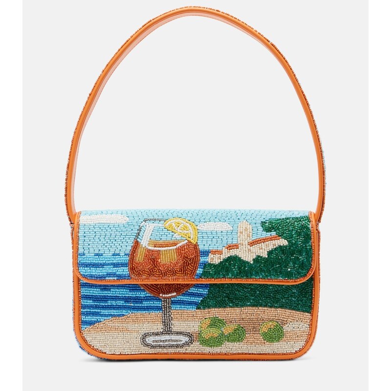 Staud Tommy Small beaded shoulder bag