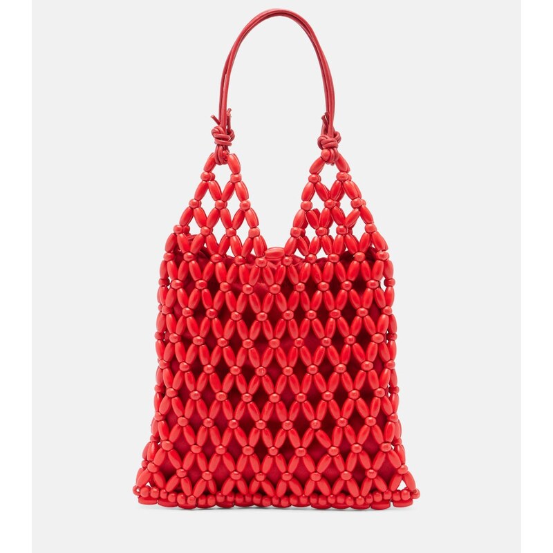 Staud Karla beaded top-handle bag