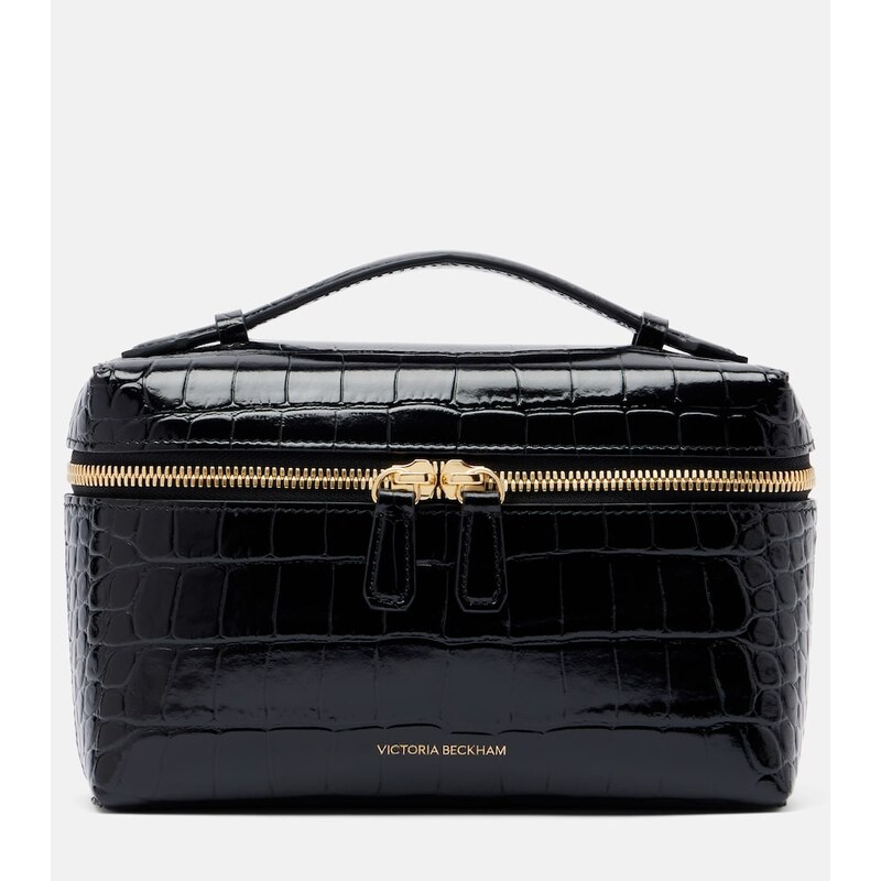 Victoria Beckham Vanity croc-effect leather vanity bag