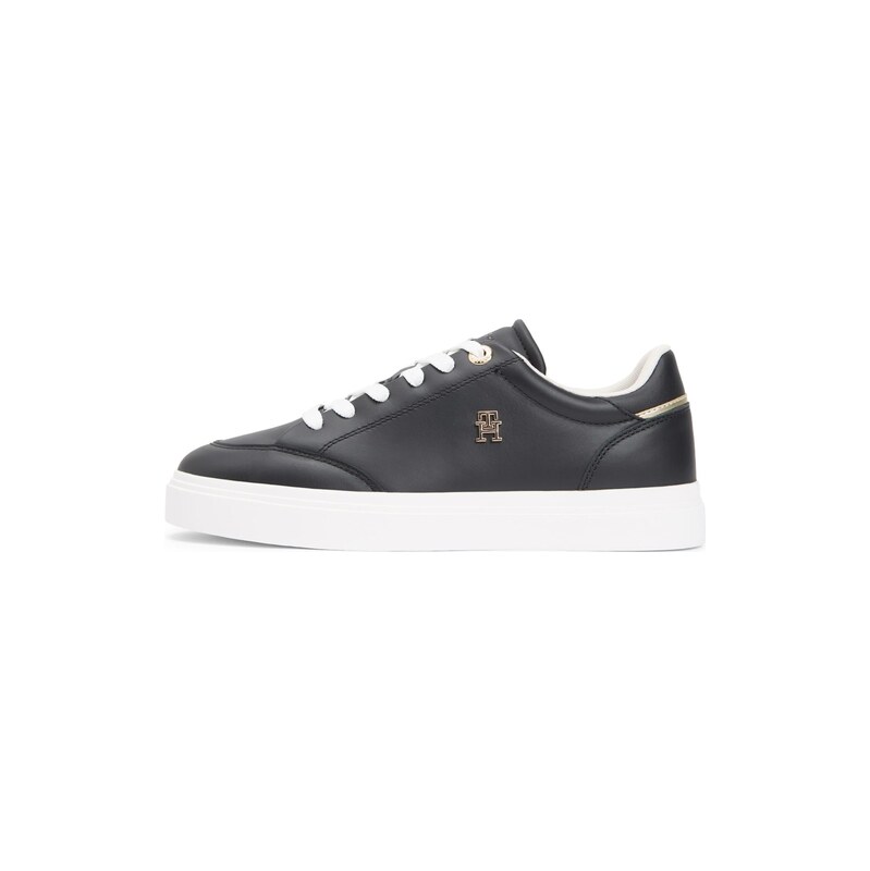 TOMMY HILFIGER Tenisky Chic černá / stříbrná