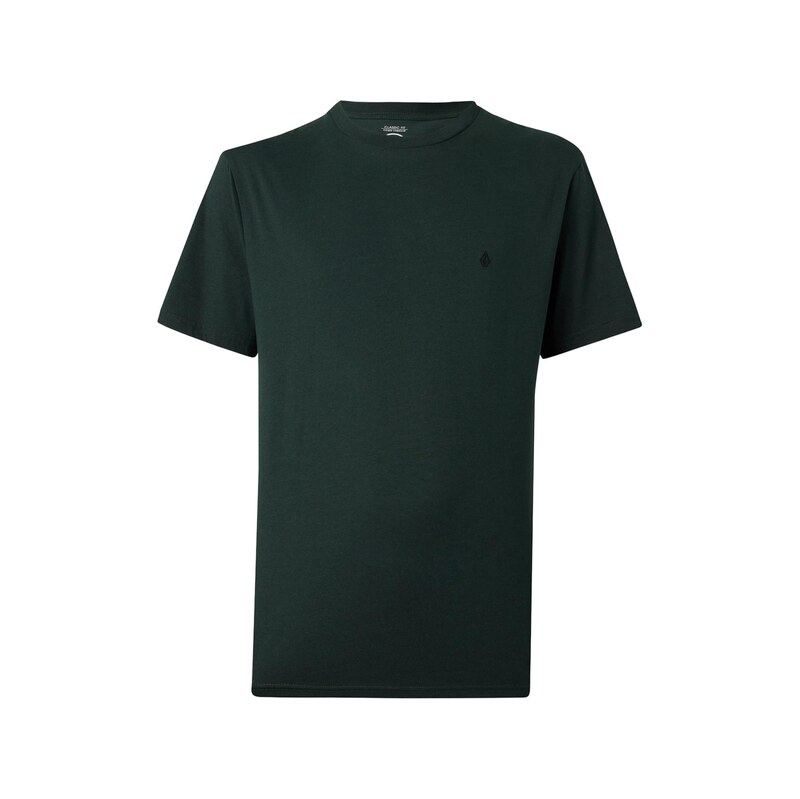 Volcom Tričko STONE BLANKS tmavě zelená